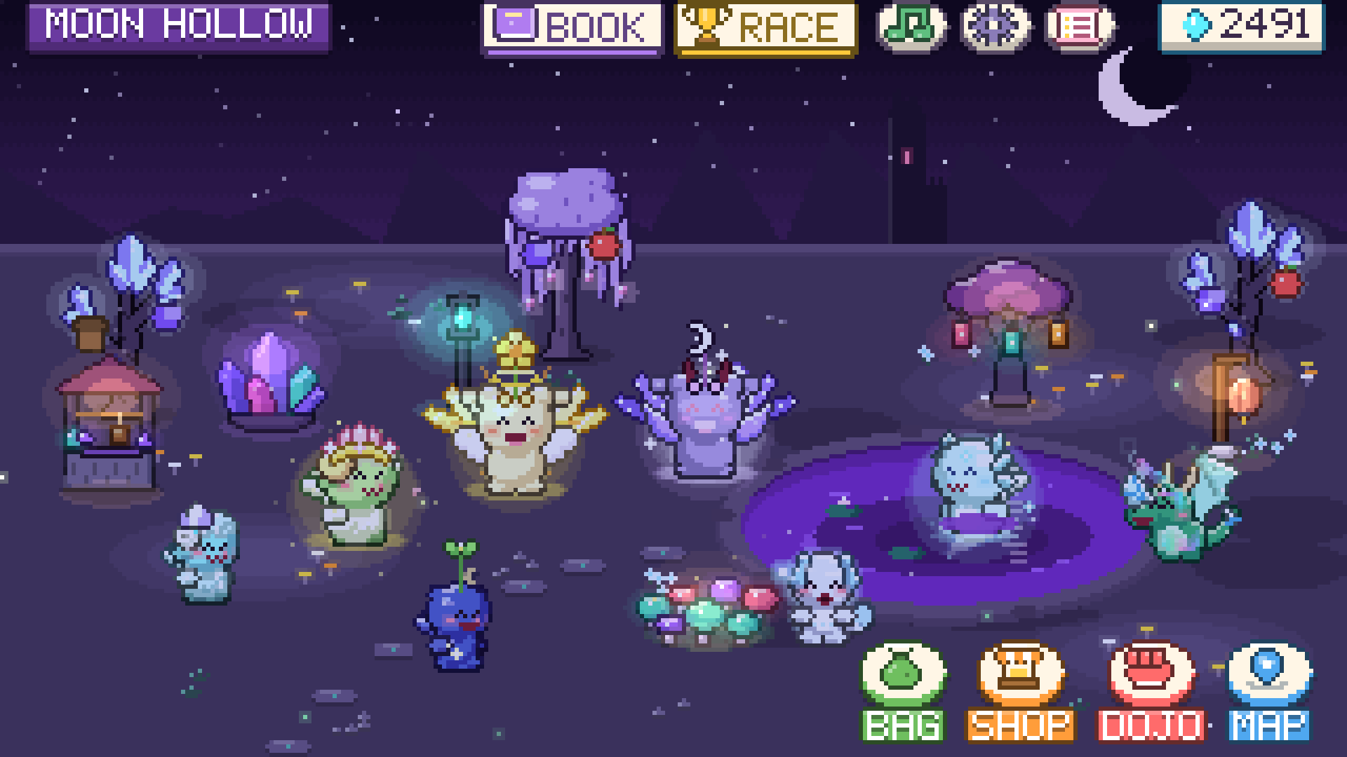 Divine forms and Mystic pets in Moon Hollow