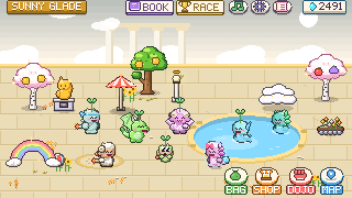 Sunny Glade in summer with all seven hybrid pets